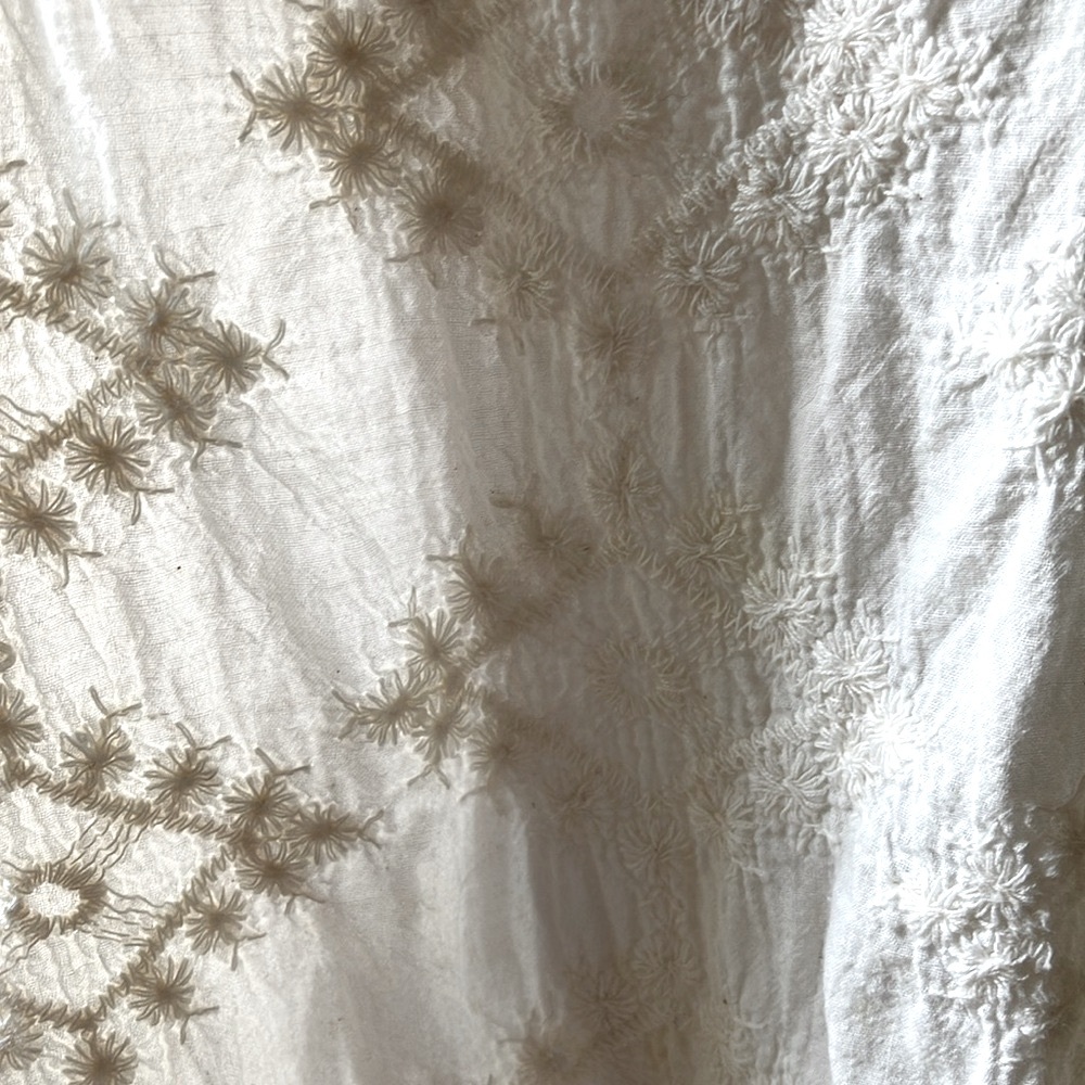 Democracy Crochet/Open Knit Relaxed Top Cream Size M - Picture 7 of 10